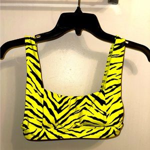 Tiger Print Bathing Suit Top